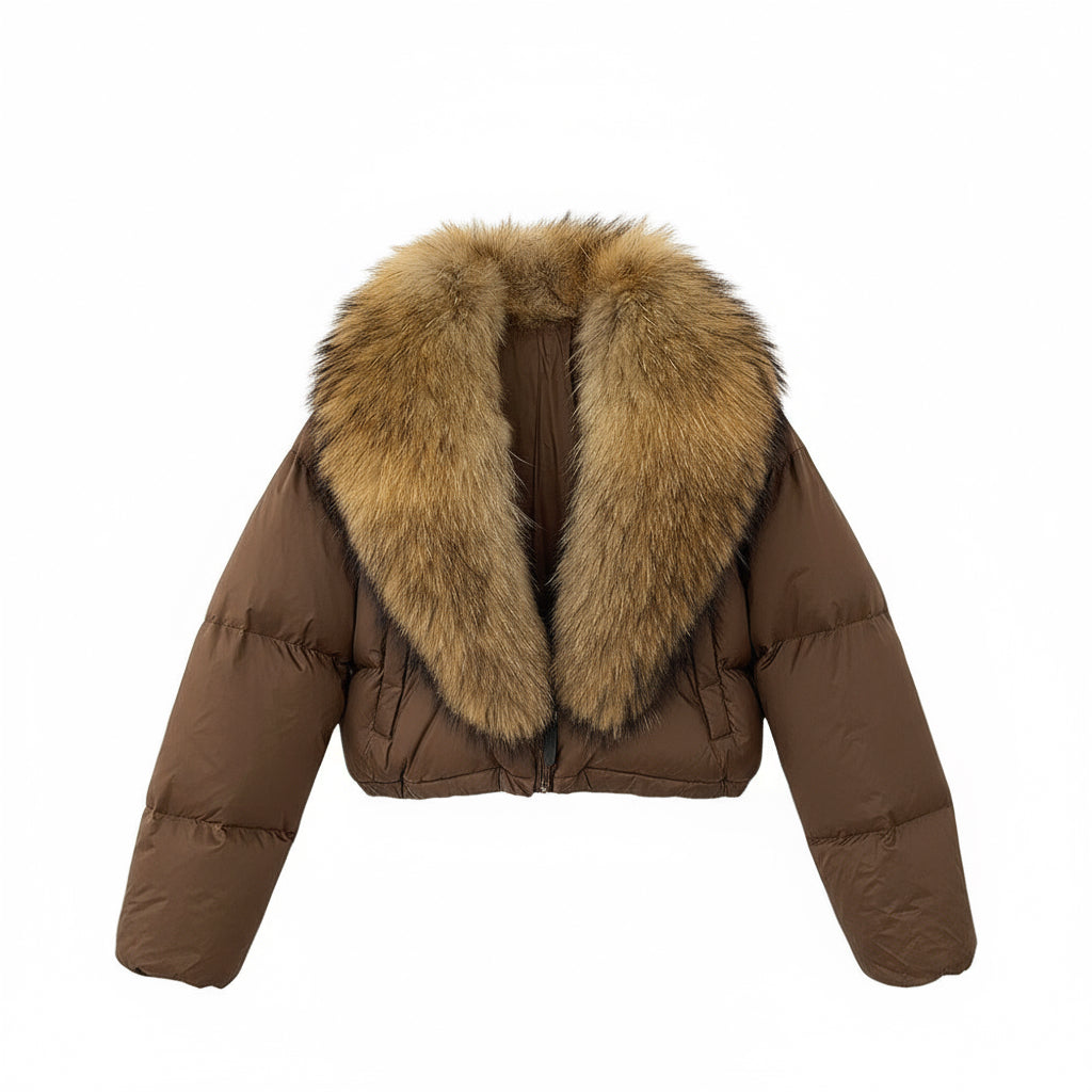 Astraéa Cropped Down Jacket | Celeste Collection