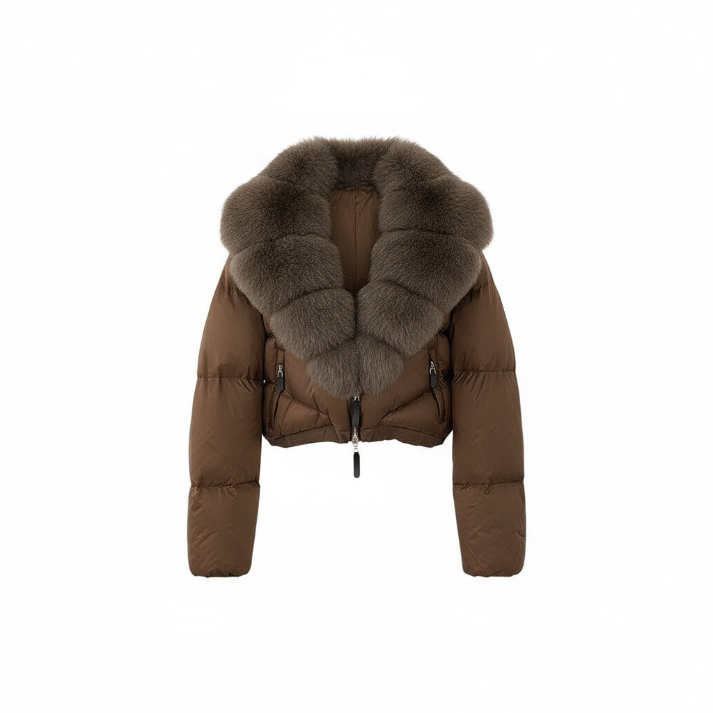 Astraéa Cropped Down Jacket | Celeste Collection