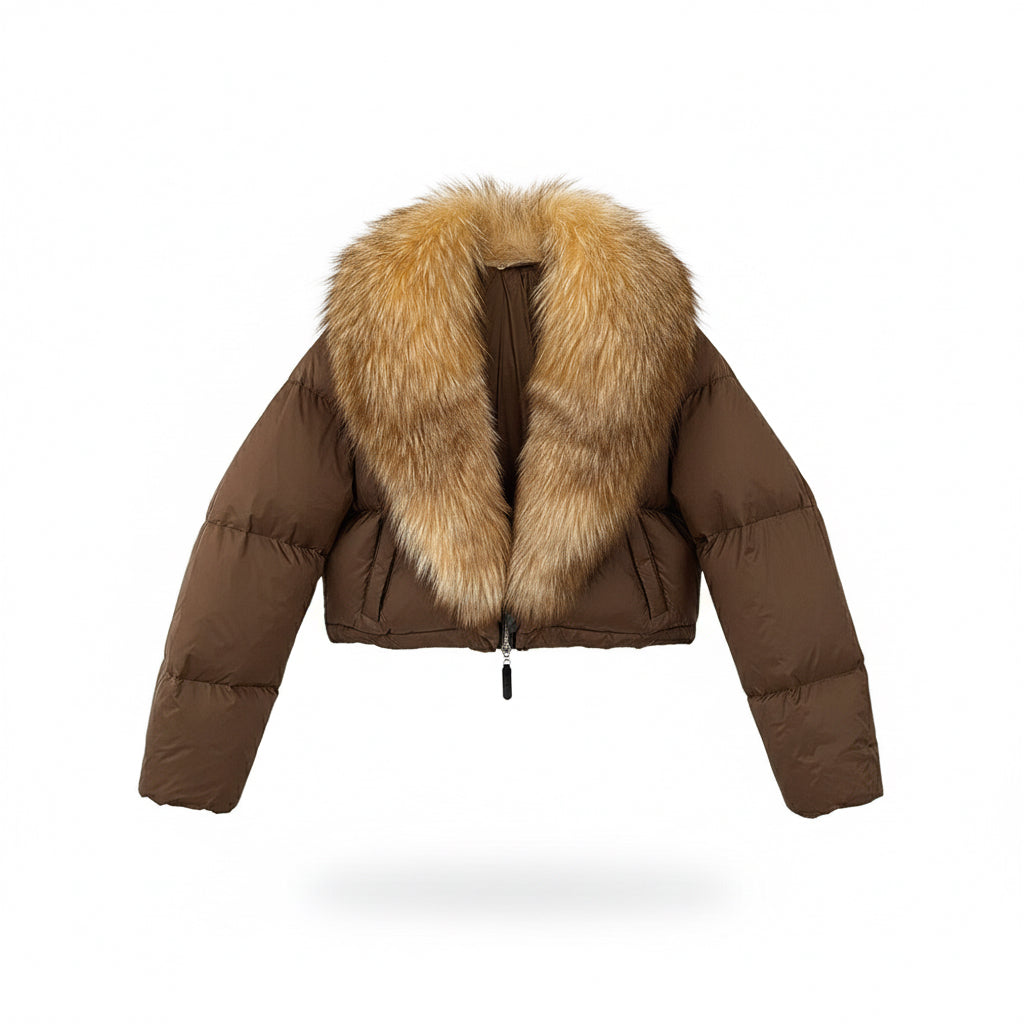 Astraéa Cropped Down Jacket | Celeste Collection